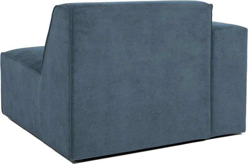 Kék kordbársony kanapé modul (bal oldali) Sting – Scandic