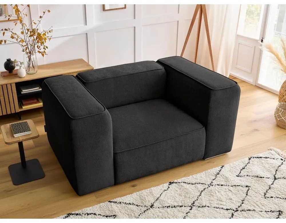 Fekete fotel Zephyr – Bobochic Paris