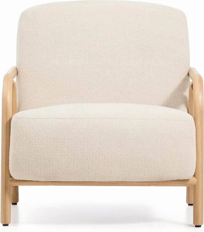 Bézs zsenília fotel Sylo – Kave Home