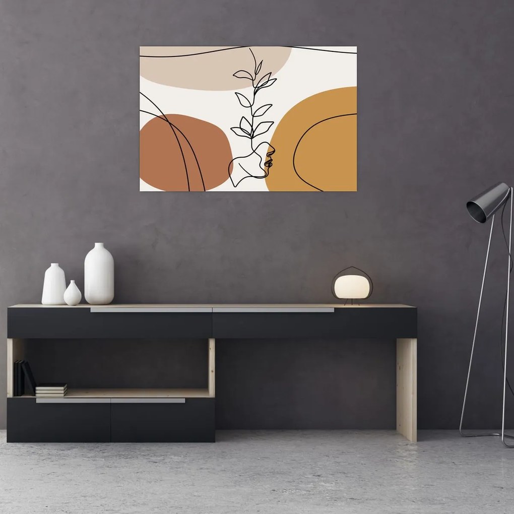 Kép - Boho formák (90x60 cm)