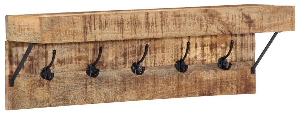 Fogas polcokkal tárolóval Barna 73 x 19 x 23 cm Tömör mangófa