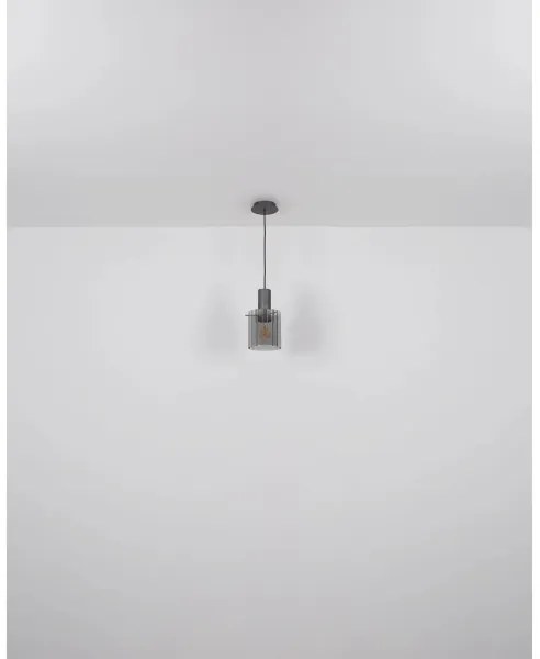 Globo 15904HA - Csillár zsinóron TULIVAR 1xE27/40W/230V átm. 18 cm barna