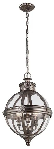 Feiss FE-ADAMS-3P-ANL - Csillár láncon ADAMS 3xE14/60W/230V bronz
