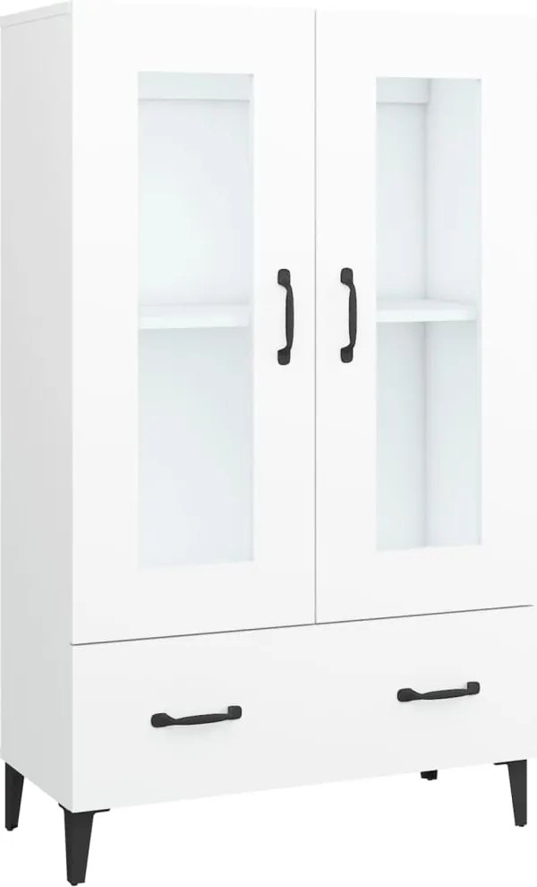vidaXL fehér szerelt fa magasszekrény 70 x 31 x 115 cm