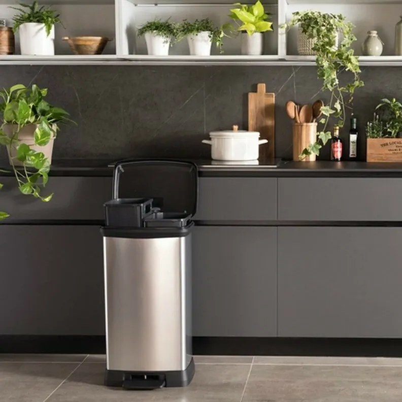 Curver DECO BIN pedálos kuka, 23 + 23 l