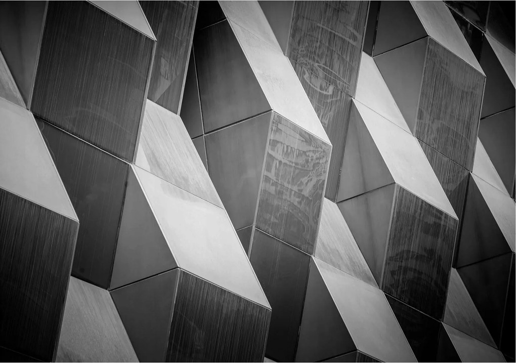 3D fotótapéta geometria tömb fal 208 x 146