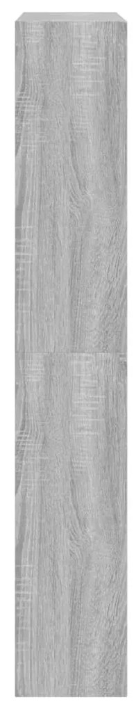 szürke sonoma színű szerelt fa cipősszekrény 80 x 21 x 125,5 cm