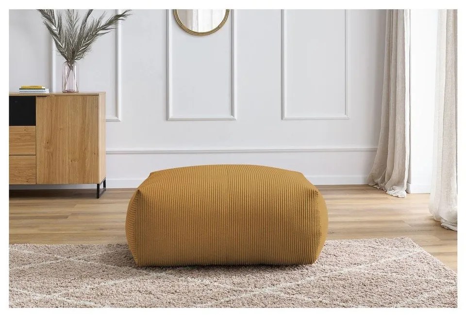 Sárga kordbársony lábtartó Voltaire – Bobochic Paris