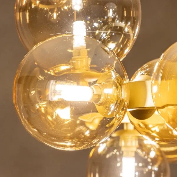 Brilagi - LED Csillár zsinóron MILLA 15xG9/3W/230V arany