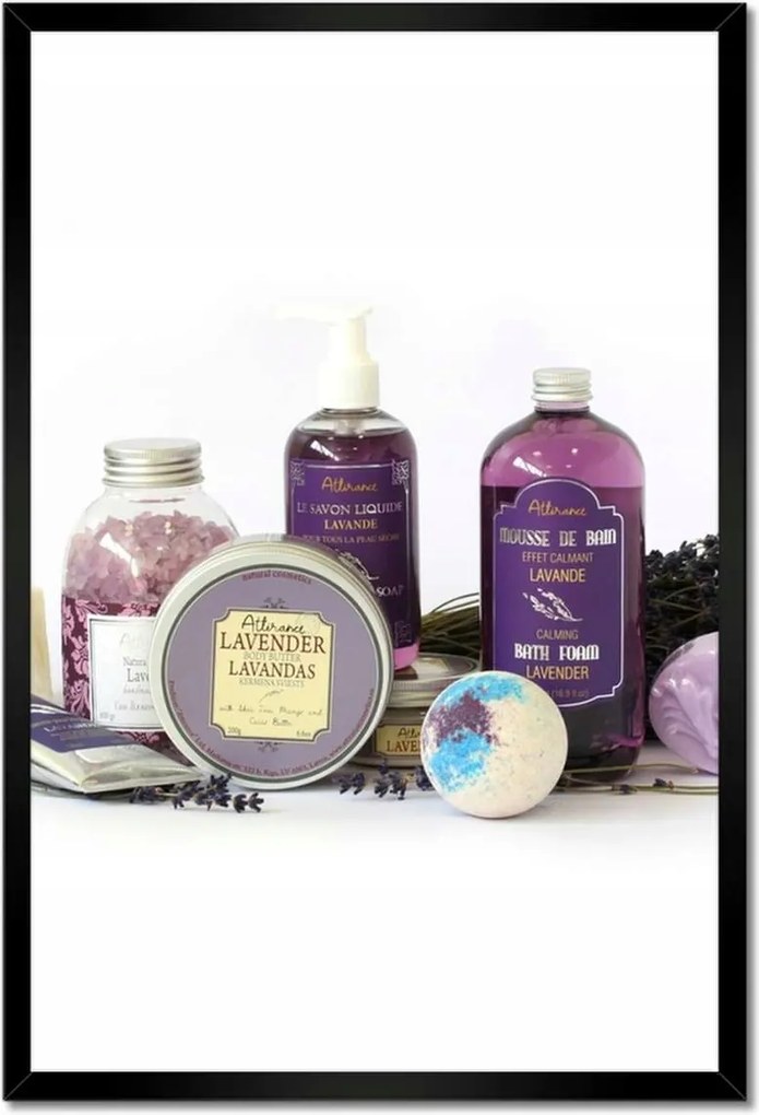 Poszterek keretben 40x60 Levendula kozmetikumok