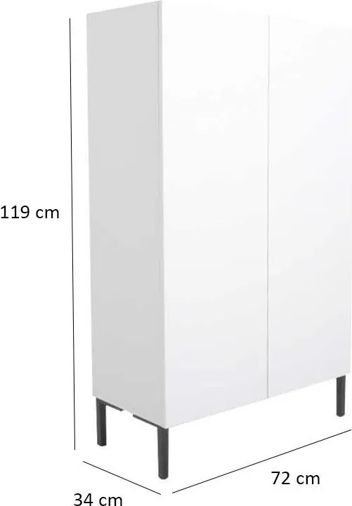 Konyhaszekrény, 72 cm – Shc-820-Dd-1