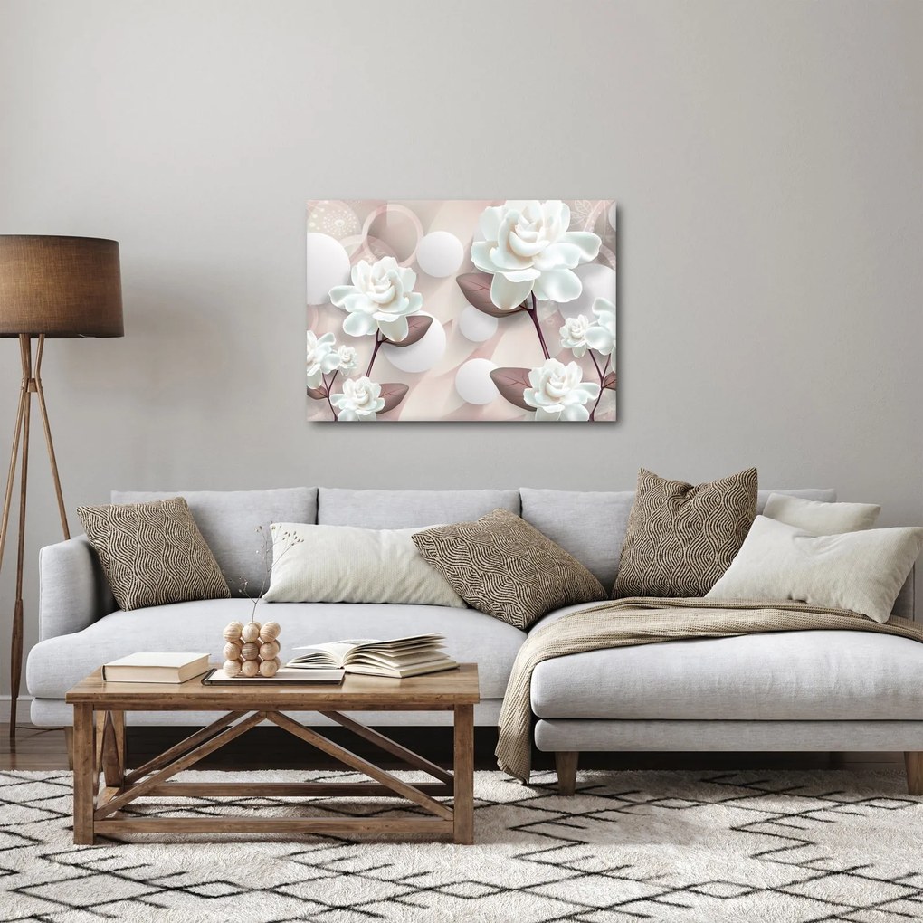 Kép - Rózsa virágok (70x50 cm)