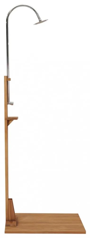vidaXL tömör tíkfa kerti zuhany 75 x 75 x 210 cm