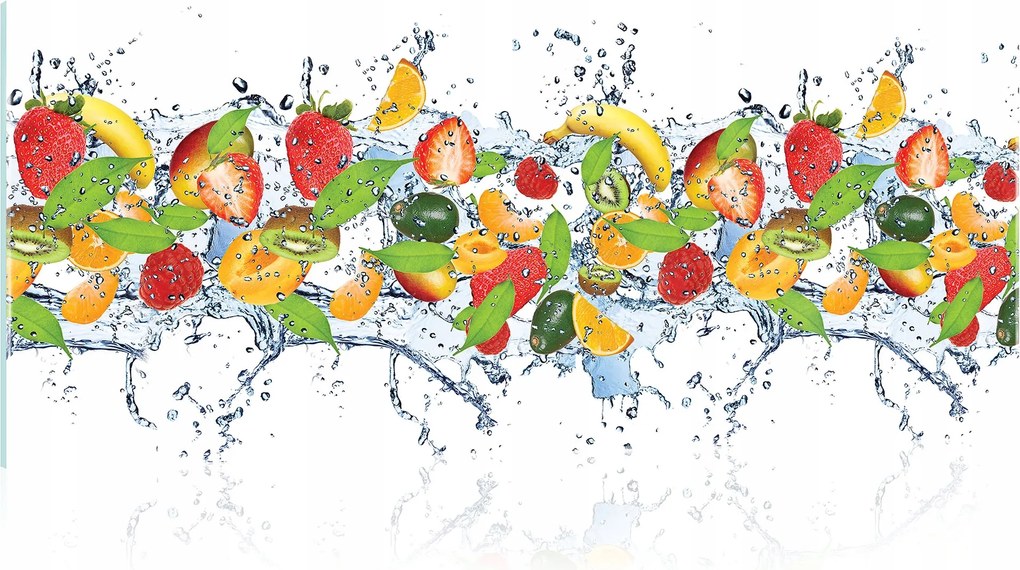Üvegfestmény a konyhába Gyümölcsök nagy 125x50