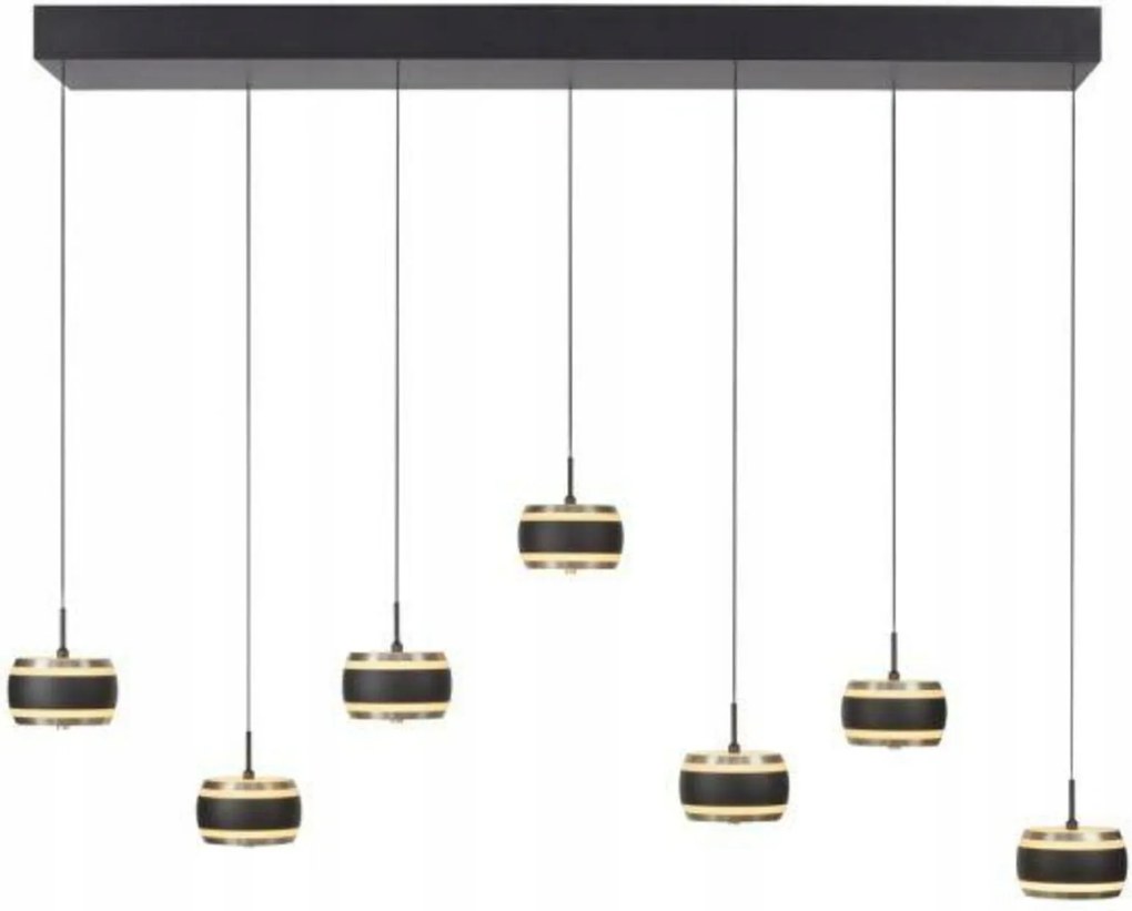 Paul Neuhaus Pure Falling Rings függeszték, fekete metál szürke 22