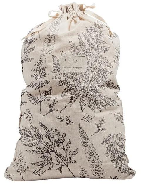 Bag Countryside szövet és lenkeverék szennyestartó zsák, magasság 75 cm - Linen Couture