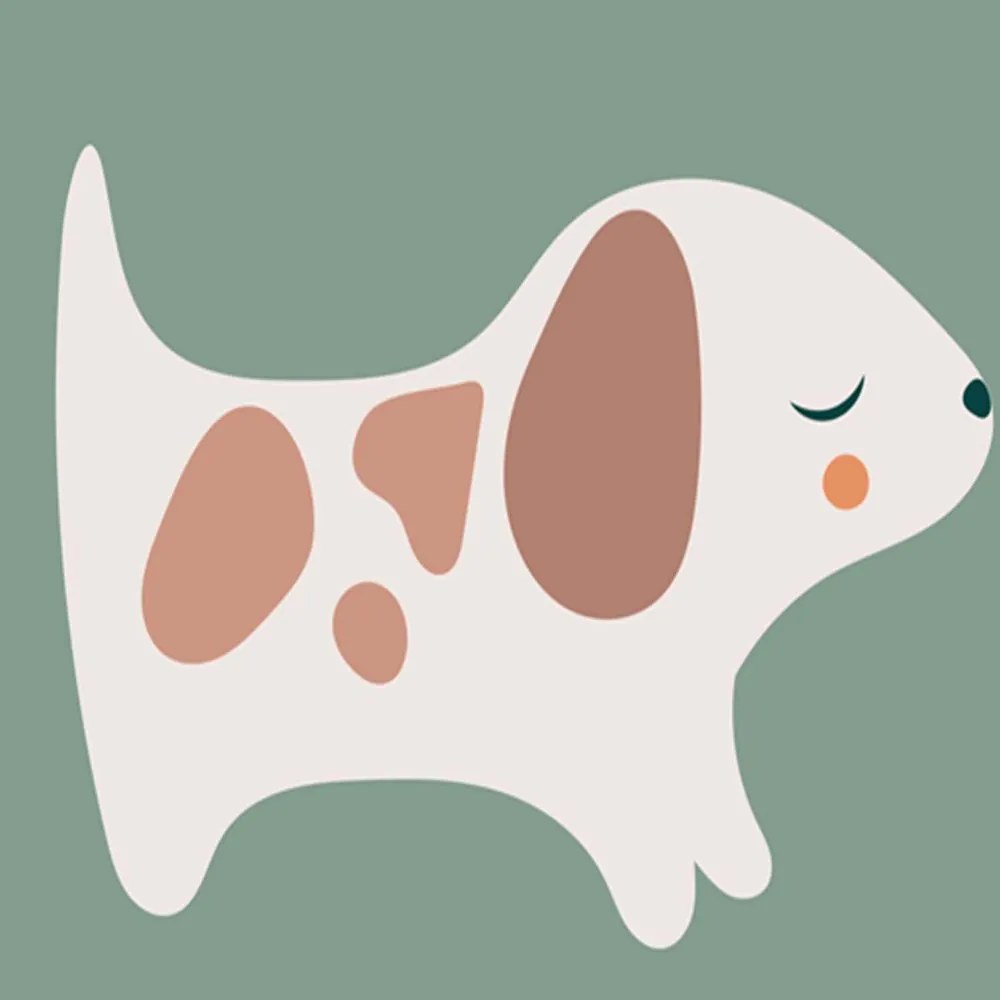 Gario Paraván Playful Doggie Méret: 110 x 170 cm, Kivitelezés: Parafa paraván