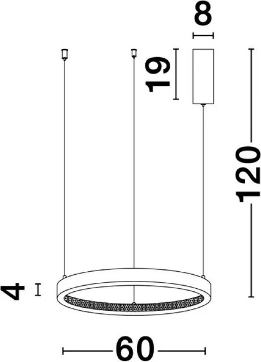 NOVALUCE 9285601 Modern Led Függesztett Lámpa LED IP20