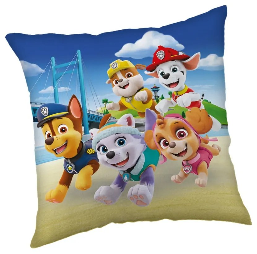 Gyerek párna 40x40 cm Paw Patrol "Bridge" – Jerry Fabrics