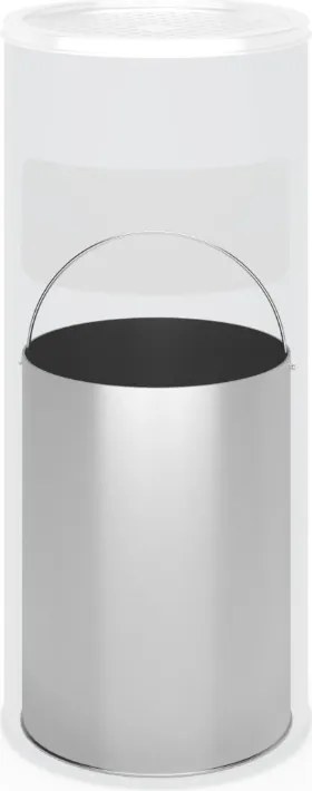 Szemeteskuka hamutartóval 30 L antracit