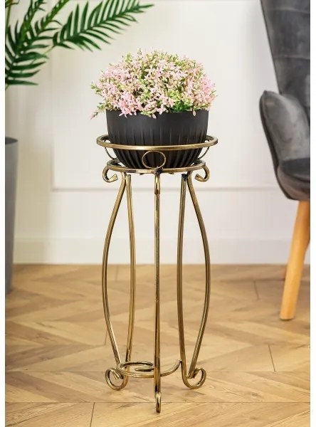 Virágállvány 62x28 cm arany