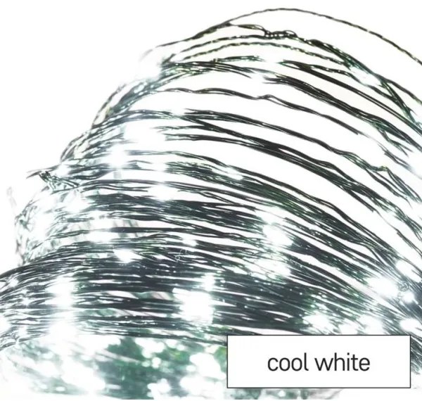 LED Karácsonyi kültéri lánc 150xLED/20m IP44 hideg fehér