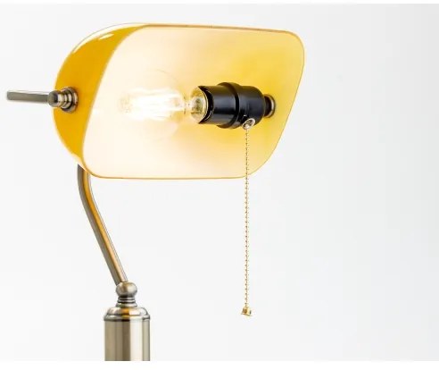 Brilagi - BANK OFFICE asztali lámpa 1xE27/60W/230V réz/narancs