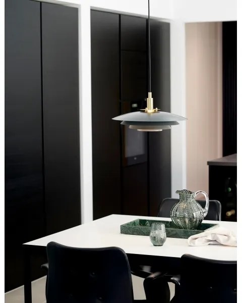 Nordlux - Csillár zsinóron BRETAGNE 1xG9/25W/230V antracit