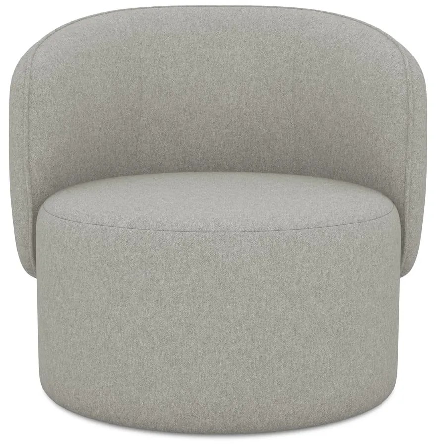 Világosszürke fotel Ipo – Makamii