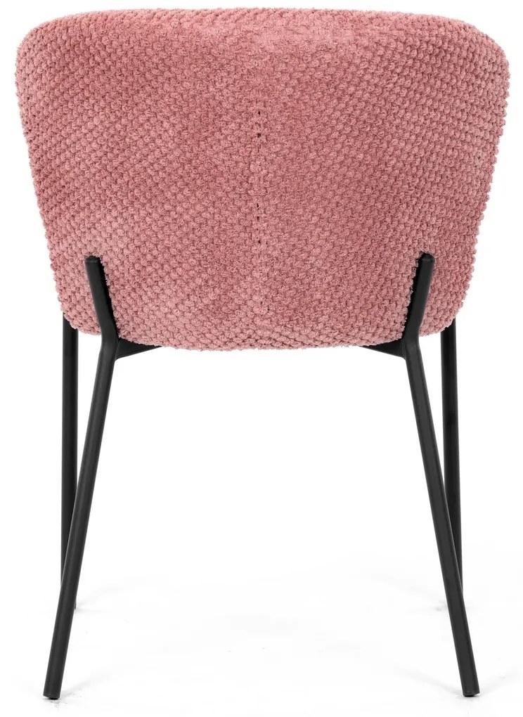 Étkezőszék garnitúra Bouclé CT-W1077 PINK2, 4 db
