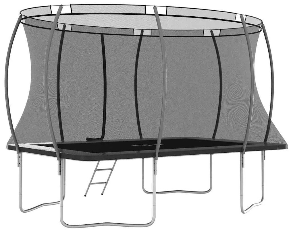 négyszögű trambulinszett 335 x 244 x 90 cm 150 kg