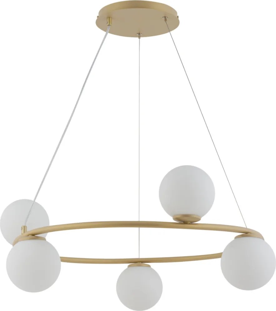 SIGMA LIGHTING 33381 GAMA Modern Függesztett Lámpa Fehér, Arany G9 IP20