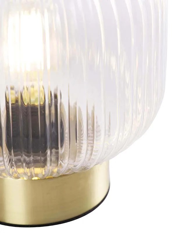 Art Deco asztali lámpa sárgarézből - Karel