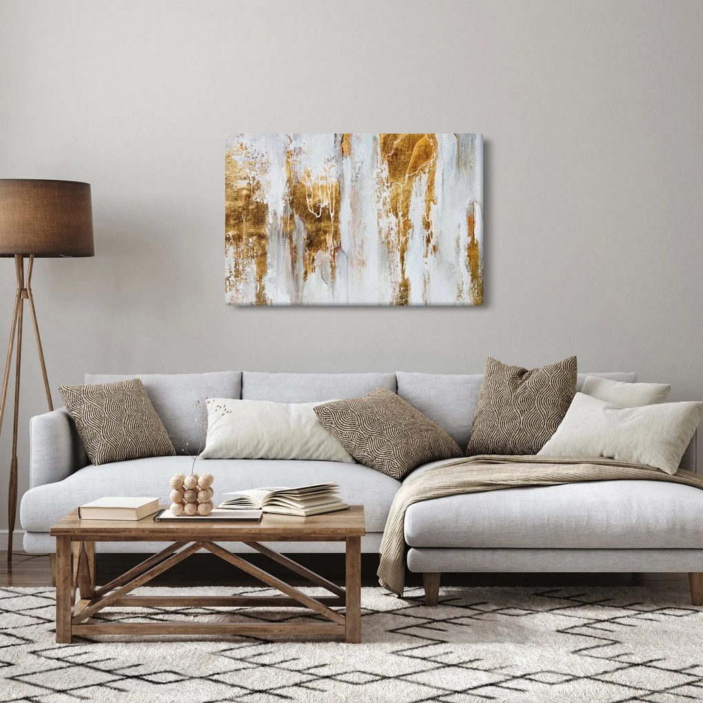 Kép - Arany absztrakció (90x60 cm)