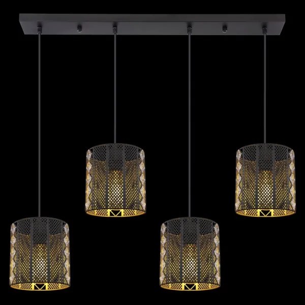 Globo 15450-4H ABINY 4xE27/60W/230V arany-fekete függeszték