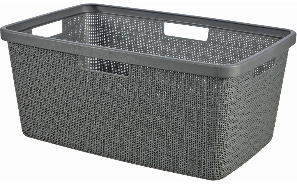 Curver Tiszta ruhák kosara Jute 46 l, sötét szürke