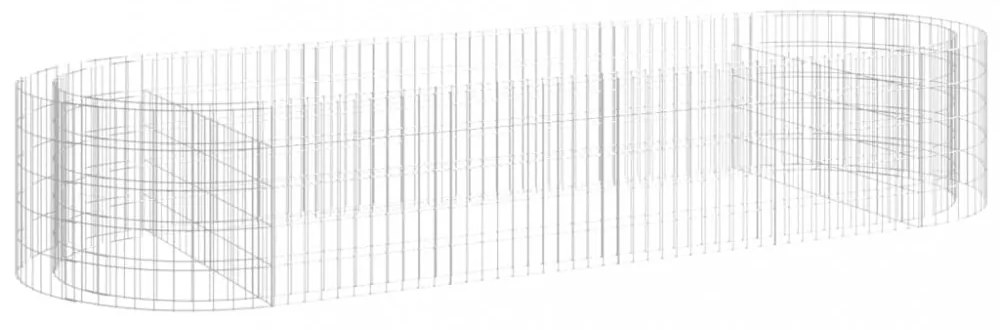 horganyzott vas gabion magaságyás 300x100x50 cm
