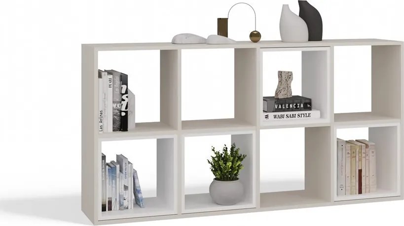 Malax 2x4 polc, 147x75x30 cm, kasmír