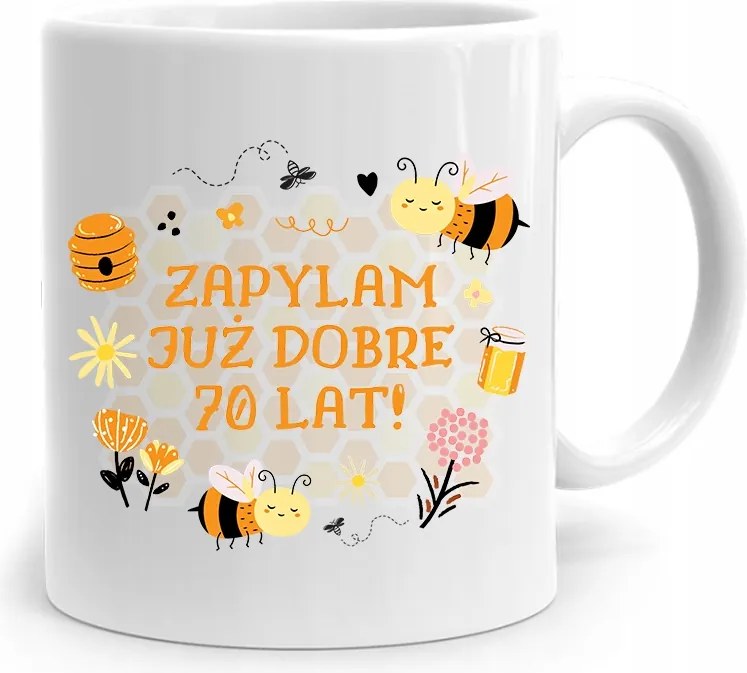 Bögre Tökéletes Ajándék Születésnapra 70 70-es 70-es évek fotónyomtatással