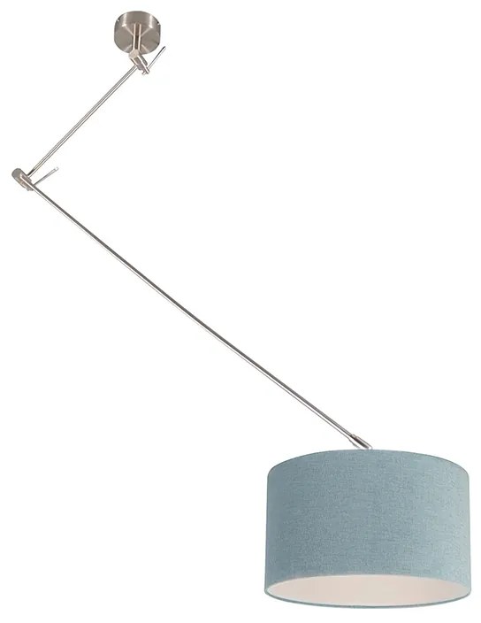 Modern függőlámpa acélból ásványi árnyékolóval 35 cm - Blitz