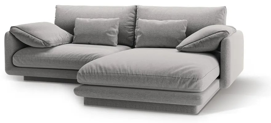 Világosszürke sarokkanapé (jobb oldali) Torino – Micadoni Home