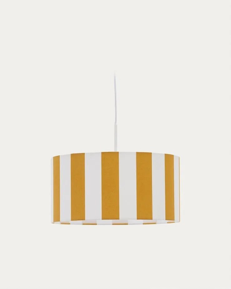 Sárga-fehér gyerek lámpabúra ø 40 cm Ciral – Kave Home