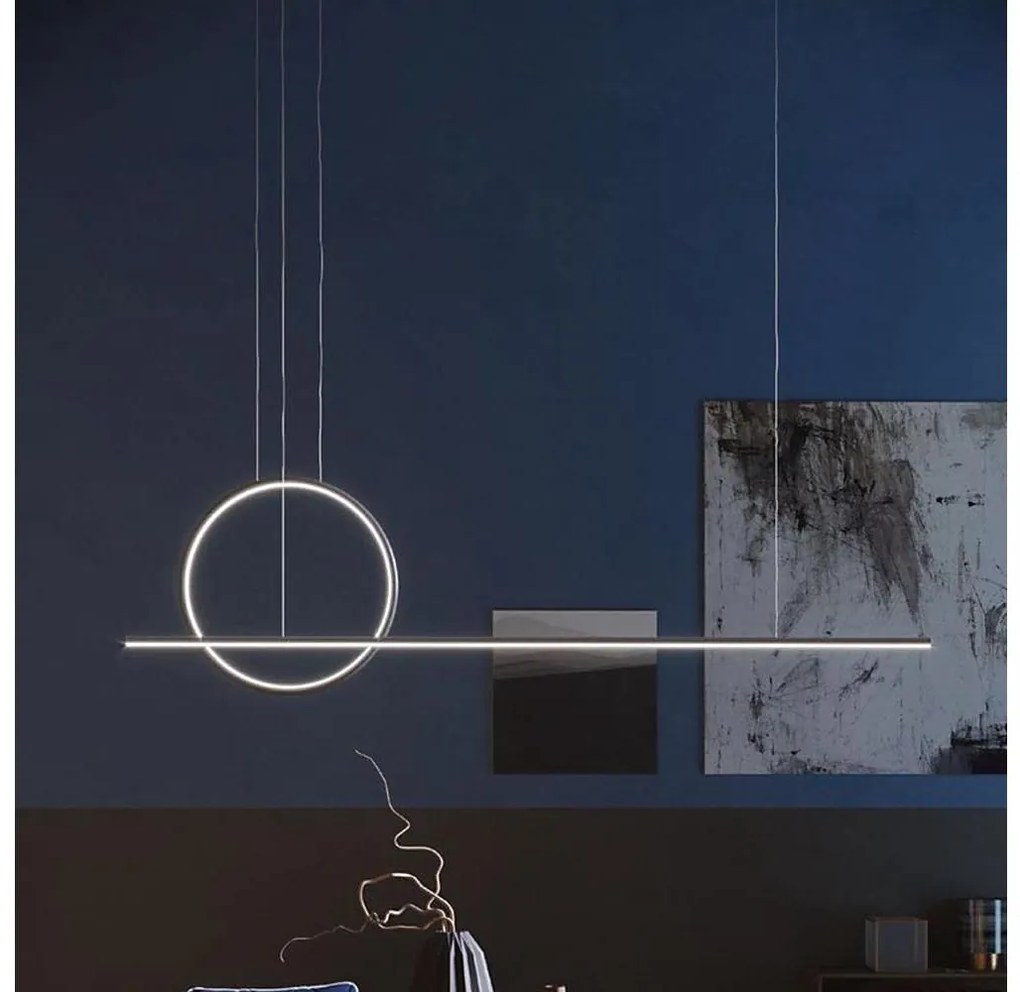 Redo 01-1735 - GIOTTO LED/46W/230V fekete állítható LED csillár kábellel