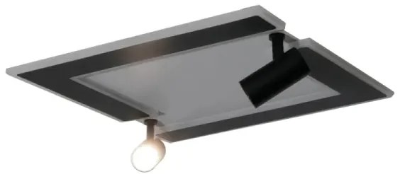 LED Dimmelhető mennyezeti lámpa LED/80W/230V 3000-6500K fekete + távirányítás