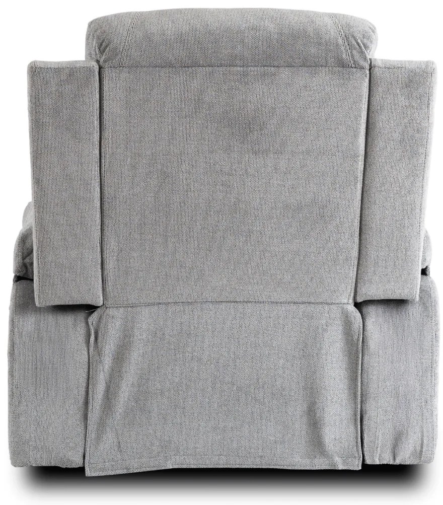 Elektromosan Vezérelhető Masszázsfunkciós Relaxfotel Szürke Szövet Kárpittal. BOX 2