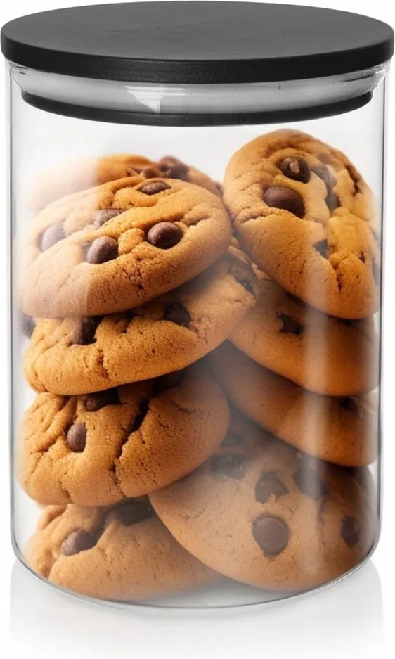 Konyhai ételtároló doboz üveg tömítéssel 600 ml