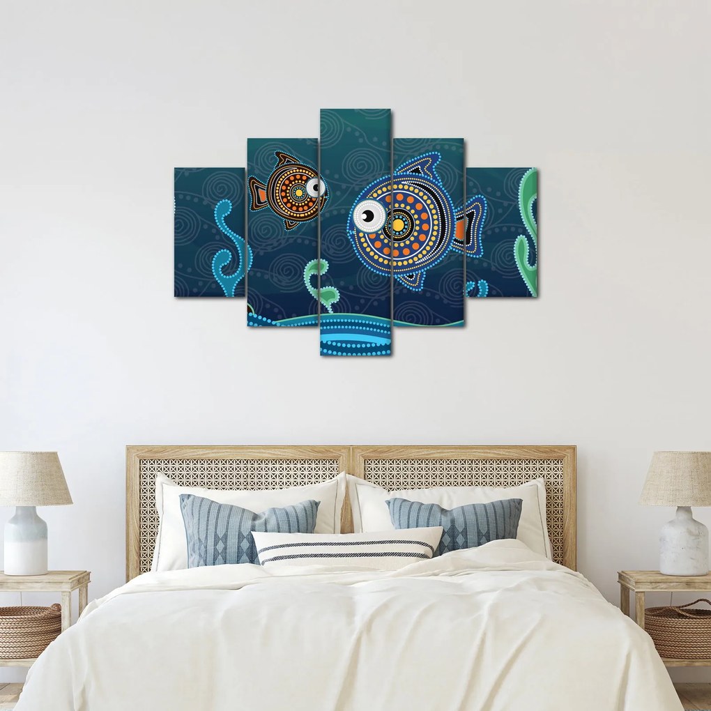 Kép - festett hal (150x105 cm)