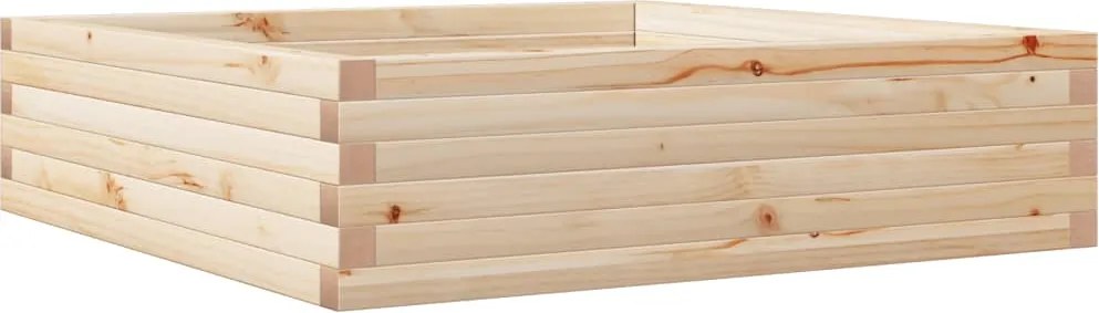 vidaXL tömör fenyőfa kerti virágláda 90 x 90 x 23 cm