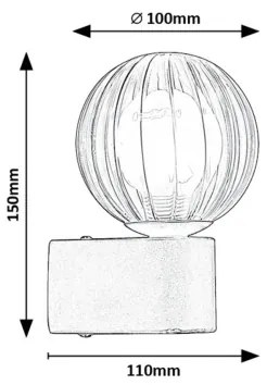 Rabalux 75021 - Kültéri fali lámpa COLZAR 1xG9/3,5W/230V