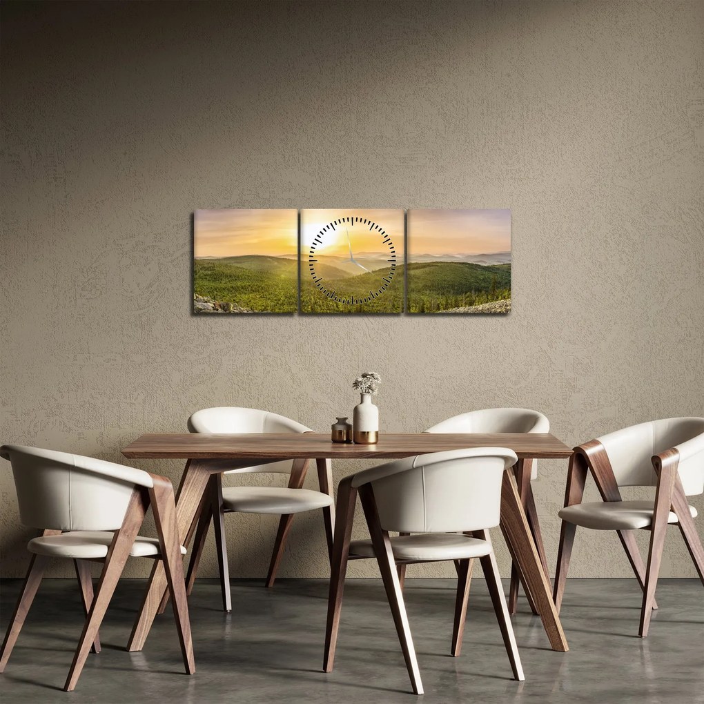 Panorámakép (órával) (90x30 cm)